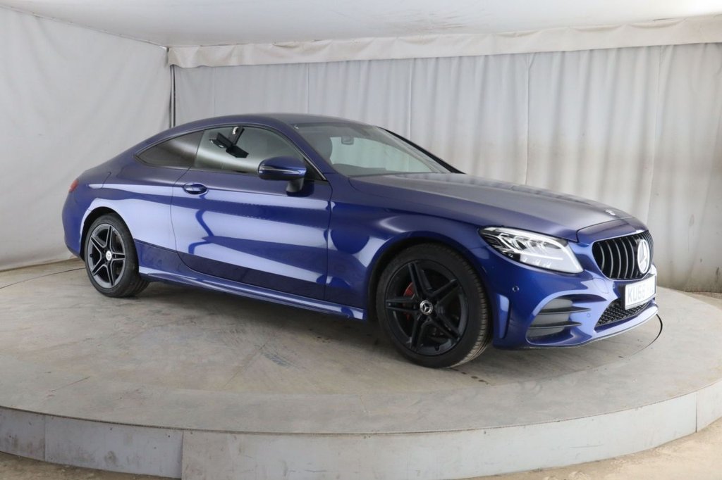 USED 2018 68 MERCEDES-BENZ C CLASS 2.0 C220d AMG Line Coupe 2dr Diesel G-Tronic+ Euro 6 (s/s) (194 ps) 2 KEYS LONG MOT