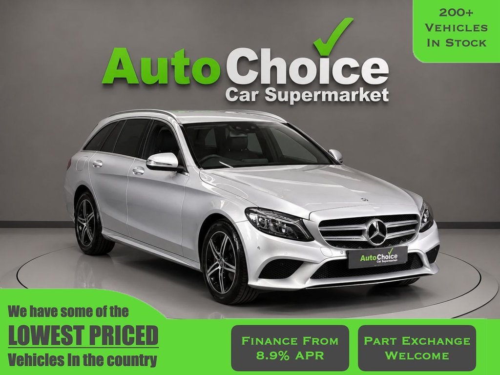 Silver 2019 Mercedes-Benz C-Class Estate Rear-wheel drive Automatic