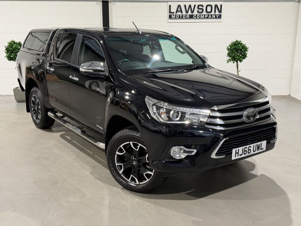 USED 2016 66 TOYOTA HILUX 2.4 D-4D Invincible X Pickup Double Cab 4dr Diesel Auto 4WD Euro 6 (TSS) (150 ps) 