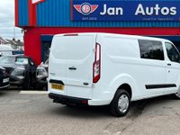 USED 2021 21 FORD TRANSIT CUSTOM 2.0 300 EcoBlue Trend Crew Van L2 H1 Euro 6 5dr (6 Seat) CarPlay+6seats+A/C+No VAT!!!