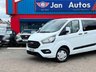 USED 2021 21 FORD TRANSIT CUSTOM 2.0 300 EcoBlue Trend Crew Van L2 H1 Euro 6 5dr (6 Seat) CarPlay+6seats+A/C+No VAT!!!