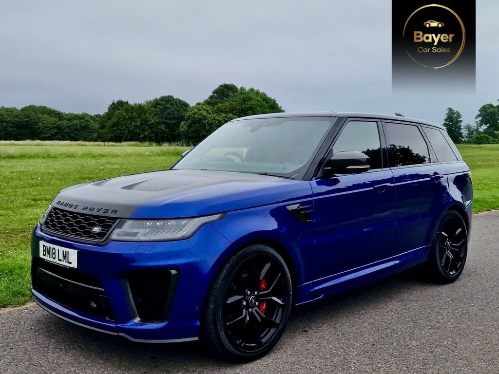 USED 2019 18 LAND ROVER RANGE ROVER SPORT 5.0 P575 V8 GPF SVR SUV 5dr Petrol Auto 4WD Euro 6 (s/s) (575 ps) FINANCE AVAILABLE