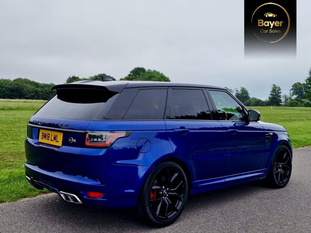USED 2019 18 LAND ROVER RANGE ROVER SPORT 5.0 P575 V8 GPF SVR SUV 5dr Petrol Auto 4WD Euro 6 (s/s) (575 ps) FINANCE AVAILABLE