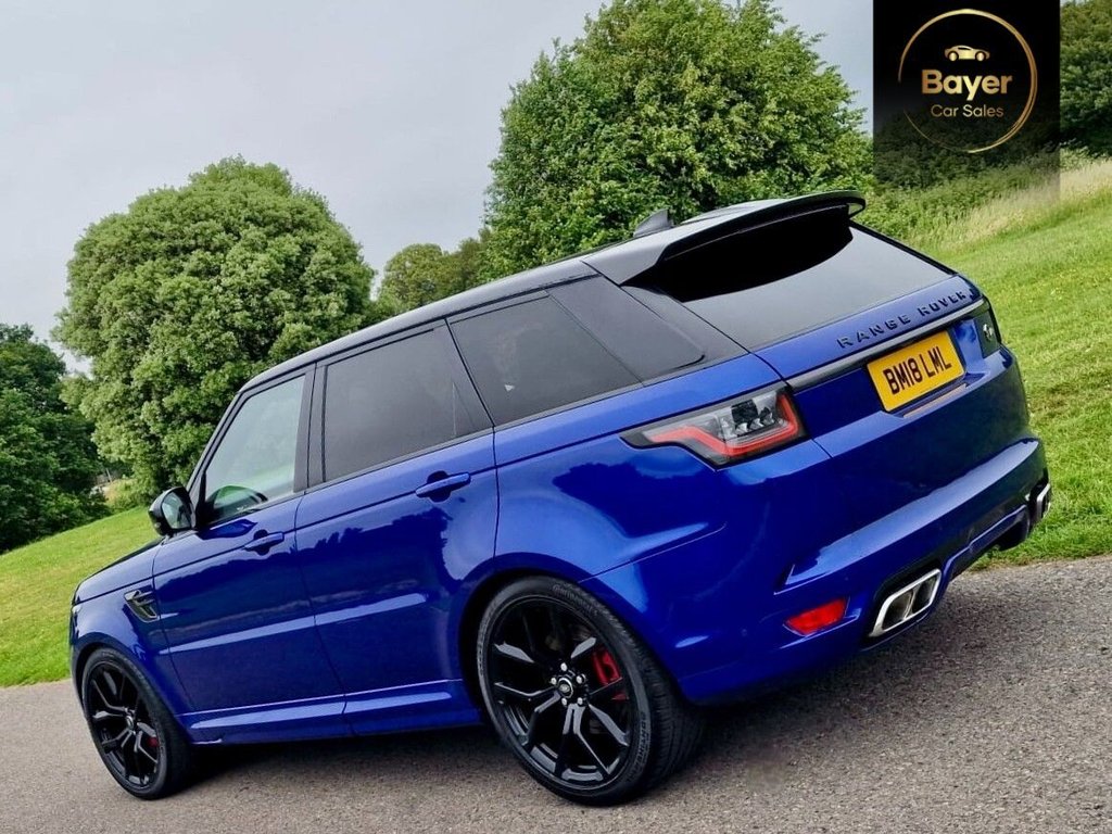 USED 2019 18 LAND ROVER RANGE ROVER SPORT 5.0 P575 V8 GPF SVR SUV 5dr Petrol Auto 4WD Euro 6 (s/s) (575 ps) FINANCE AVAILABLE