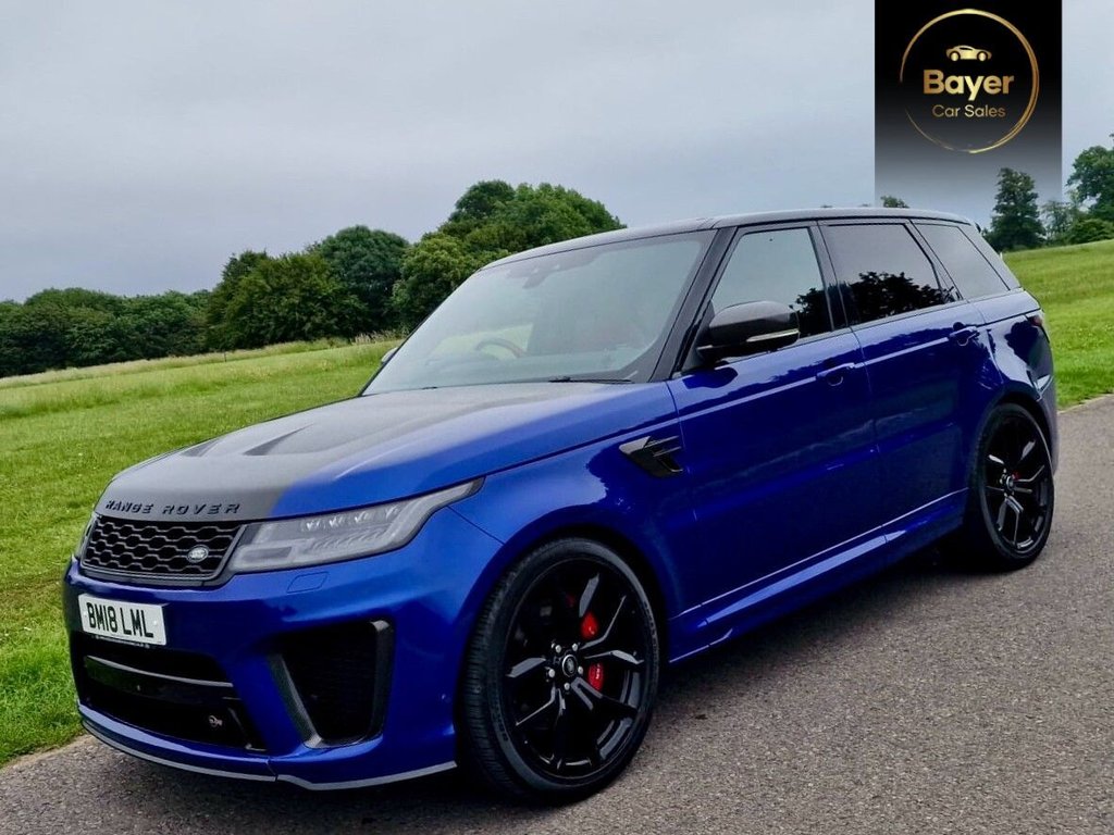 USED 2019 18 LAND ROVER RANGE ROVER SPORT 5.0 P575 V8 GPF SVR SUV 5dr Petrol Auto 4WD Euro 6 (s/s) (575 ps) FINANCE AVAILABLE