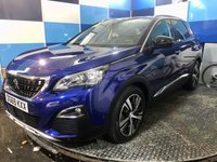 USED 2019 69 PEUGEOT 3008 1.2 PureTech GPF Allure SUV 5dr Petrol EAT Euro 6 (s/s) (130 ps) A stunning example of this Ulez compliant petrol automatic Suv finished in Magnetic Blue complimented with 18" Diamond cut alloys . This car comes fully serviced with 12 months mot  ,it comes equipped with touch screen satellite navigation ,voice control system  ,floppy paddle gear shift option ,front and rear parking sensors with reverse camera ,part leather trim ,Dab stereo with usb inputs , cruise control and speed limiter ,Bluetooth connectivity ,onboard computer ,auto light and wipers ,powe