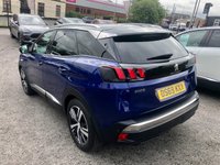 USED 2019 69 PEUGEOT 3008 1.2 PureTech GPF Allure SUV 5dr Petrol EAT Euro 6 (s/s) (130 ps) A stunning example of this Ulez compliant petrol automatic Suv finished in Magnetic Blue complimented with 18" Diamond cut alloys . This car comes fully serviced with 12 months mot  ,it comes equipped with touch screen satellite navigation ,voice control system  ,floppy paddle gear shift option ,front and rear parking sensors with reverse camera ,part leather trim ,Dab stereo with usb inputs , cruise control and speed limiter ,Bluetooth connectivity ,onboard computer ,auto light and wipers ,powe