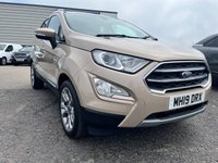 USED 2019 19 FORD ECOSPORT 1.0T EcoBoost GPF Titanium SUV 5dr Petrol Manual Euro 6 (s/s) (125 ps) SERVICE HISTORY* 5 STAMPS* REVERSING CAMERA* PART LEATHER* SAT NAV* HEATED WINDSCREEN* CRUISE CONTROL WITH SPEED LIMITER* CLIMATE CONTROL* AIR CONDITIONING* DAB RADIO* REAR PARKING SENSORS*