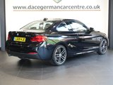 USED 2019 69 BMW 2 SERIES 2.0 218d M Sport Coupe 2dr Diesel Auto Euro 6 (s/s) (150 ps) VERY WELL CARED FOR M SPORT BMW COUPE - 1 OWNER FROM NEW, COMES WITH A FULL BMW MAIN DEALER SERVICE HISTORY + SATELLITE NAVIGATION + FULL BLACK PANEL DISPLAY + DAB DIGITAL RADIO + ENHANCED BLUETOOTH PHONE PREPARATION WITH USB AUDIO INTERFACE + APPS CONTROL + CRUISE CONTROL WITH BRAKE FUNCTION + KEYLESS START + IN CAR ENTERTAINMENT WITH MEDIA DISPLAY + FRONT AND REAR PARKING SENSORS + AUTOMATIC LED HEADLIGHTS + LED DAY TIME RUNNING LIGHTS + M SPORT SUSPENSION + DUAL ZONE CLIMATE CONTROL