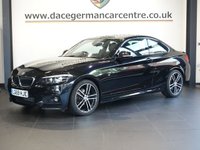 USED 2019 69 BMW 2 SERIES 2.0 218d M Sport Coupe 2dr Diesel Auto Euro 6 (s/s) (150 ps) VERY WELL CARED FOR M SPORT BMW COUPE - 1 OWNER FROM NEW, COMES WITH A FULL BMW MAIN DEALER SERVICE HISTORY + SATELLITE NAVIGATION + FULL BLACK PANEL DISPLAY + DAB DIGITAL RADIO + ENHANCED BLUETOOTH PHONE PREPARATION WITH USB AUDIO INTERFACE + APPS CONTROL + CRUISE CONTROL WITH BRAKE FUNCTION + KEYLESS START + IN CAR ENTERTAINMENT WITH MEDIA DISPLAY + FRONT AND REAR PARKING SENSORS + AUTOMATIC LED HEADLIGHTS + LED DAY TIME RUNNING LIGHTS + M SPORT SUSPENSION + DUAL ZONE CLIMATE CONTROL