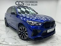 USED 2020 70 BMW X5 M 4.4i V8 Competition SUV 5dr Petrol Auto xDrive Euro 6 (s/s) (625 ps) Finished In Marino Bay Blue, This X5M Comes With A Panoramic Glass Sky Lounge Roof, Comfort Plus Package, Luggage Compartment Package, Full BMW Service History, Heated And Cooled Electric Front Seats, Memory Seats, 21" Front And 22" Rear Alloy Wheels, Heated And Cooled Cupholders, X5M Logo Debossed, Sun Protection Glazing,  Maxton Design Kit, Reverse And 360 Degree Surround Cameras, BMW Display Key, Full Merino Black Interior, M Gear Selector, 12 Months MOT, 3 Months Warranty. Finance And Extend