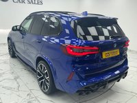 USED 2020 70 BMW X5 M 4.4i V8 Competition SUV 5dr Petrol Auto xDrive Euro 6 (s/s) (625 ps) Finished In Marino Bay Blue, This X5M Comes With A Panoramic Glass Sky Lounge Roof, Comfort Plus Package, Luggage Compartment Package, Full BMW Service History, Heated And Cooled Electric Front Seats, Memory Seats, 21" Front And 22" Rear Alloy Wheels, Heated And Cooled Cupholders, X5M Logo Debossed, Sun Protection Glazing,  Maxton Design Kit, Reverse And 360 Degree Surround Cameras, BMW Display Key, Full Merino Black Interior, M Gear Selector, 12 Months MOT, 3 Months Warranty. Finance And Extend