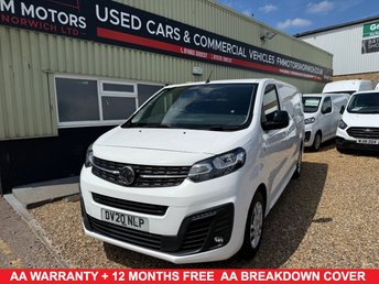 2020 VAUXHALL VIVARO 1.5 Turbo D 2900 Sportive Panel Van 5dr Diesel Manual L2 H1 Euro 6 (s/s) (100 ps) &pound;11400.00