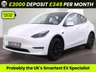 USED 2022 22 TESLA MODEL Y (Dual Motor) Long Range SUV 5dr Electric Auto 4WDE (384 bhp) 20s | White Interior | 91.5%