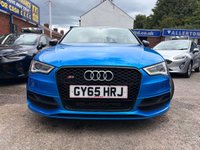USED 2015 65 AUDI S3 2.0 TFSI Sportback 5dr Petrol S Tronic quattro Euro 6 (s/s) (Nav) (300 ps) STUNNING LOOKING CAR A ONE OFF BLUE