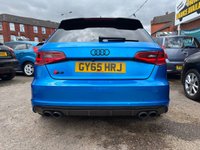 USED 2015 65 AUDI S3 2.0 TFSI Sportback 5dr Petrol S Tronic quattro Euro 6 (s/s) (Nav) (300 ps) STUNNING LOOKING CAR A ONE OFF BLUE