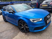 USED 2015 65 AUDI S3 2.0 TFSI Sportback 5dr Petrol S Tronic quattro Euro 6 (s/s) (Nav) (300 ps) STUNNING LOOKING CAR A ONE OFF BLUE