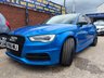 USED 2015 65 AUDI S3 2.0 TFSI Sportback 5dr Petrol S Tronic quattro Euro 6 (s/s) (Nav) (300 ps) STUNNING LOOKING CAR A ONE OFF BLUE