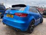 USED 2015 65 AUDI S3 2.0 TFSI Sportback 5dr Petrol S Tronic quattro Euro 6 (s/s) (Nav) (300 ps) STUNNING LOOKING CAR A ONE OFF BLUE