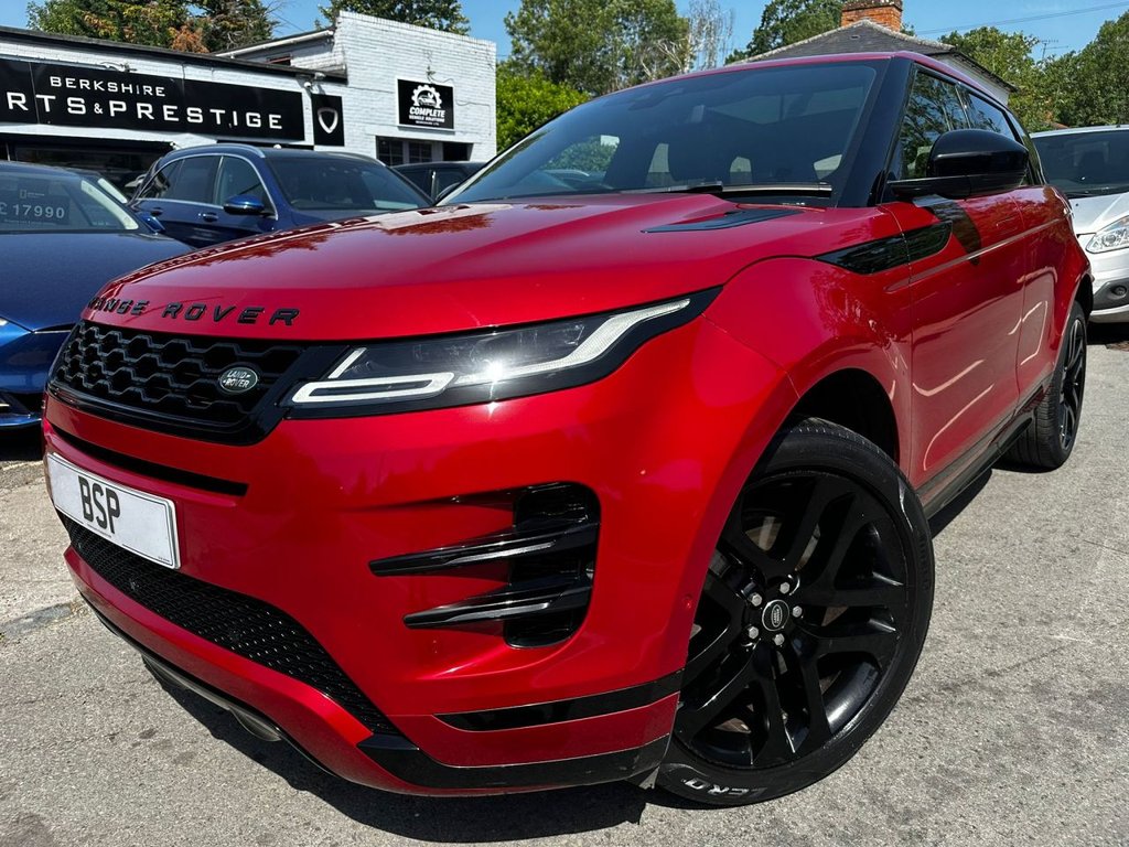 Red 2019 Land Rover Range Rover Evoque All-wheel drive Automatic