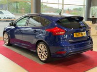 USED 2017 17 FORD FOCUS 1.0T EcoBoost ST-Line Hatchback 5dr Petrol Manual Euro 6 (s/s) (125 ps) DEEP IMPACT BLUE, 17 INCH ROCK METALLIC ALLOY WHEELS, 8 INCH TOUCHSCREEN WITH DAB AUDIO SYSTEM, HEATED ELECTRIC DOOR MIRRORS, FORD DAB NAVIGATION SYSTEM, HALOGEN HEADLIGHTS, LED DAYTIME RUNNING LIGHTS