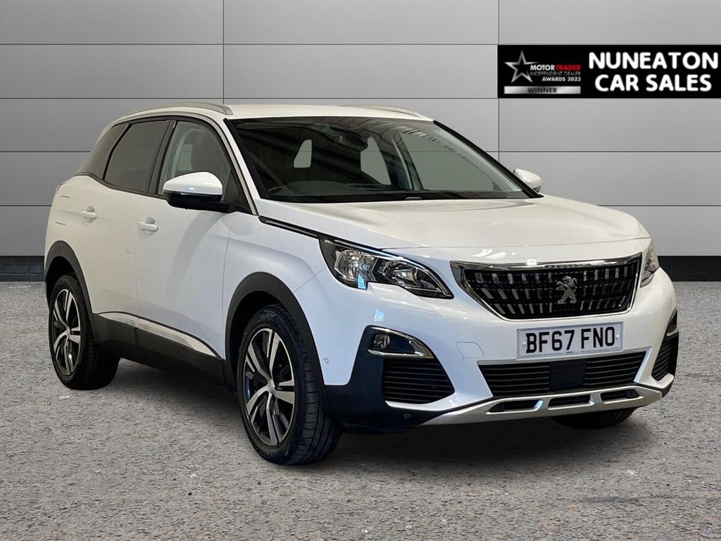 USED 2017 67 PEUGEOT 3008 1.2 PureTech Allure SUV 5dr Petrol Manual Euro 6 (s/s) (130 ps) APPLE CAR PLAY AND ANDROID AUTO