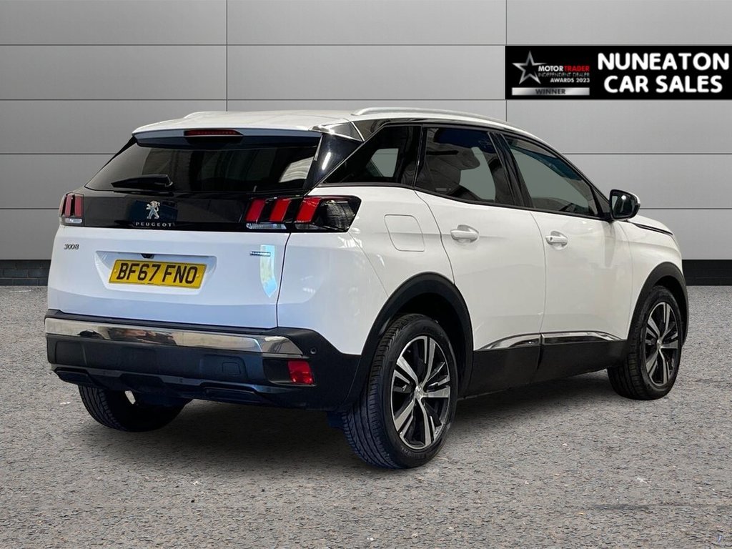 USED 2017 67 PEUGEOT 3008 1.2 PureTech Allure SUV 5dr Petrol Manual Euro 6 (s/s) (130 ps) APPLE CAR PLAY AND ANDROID AUTO