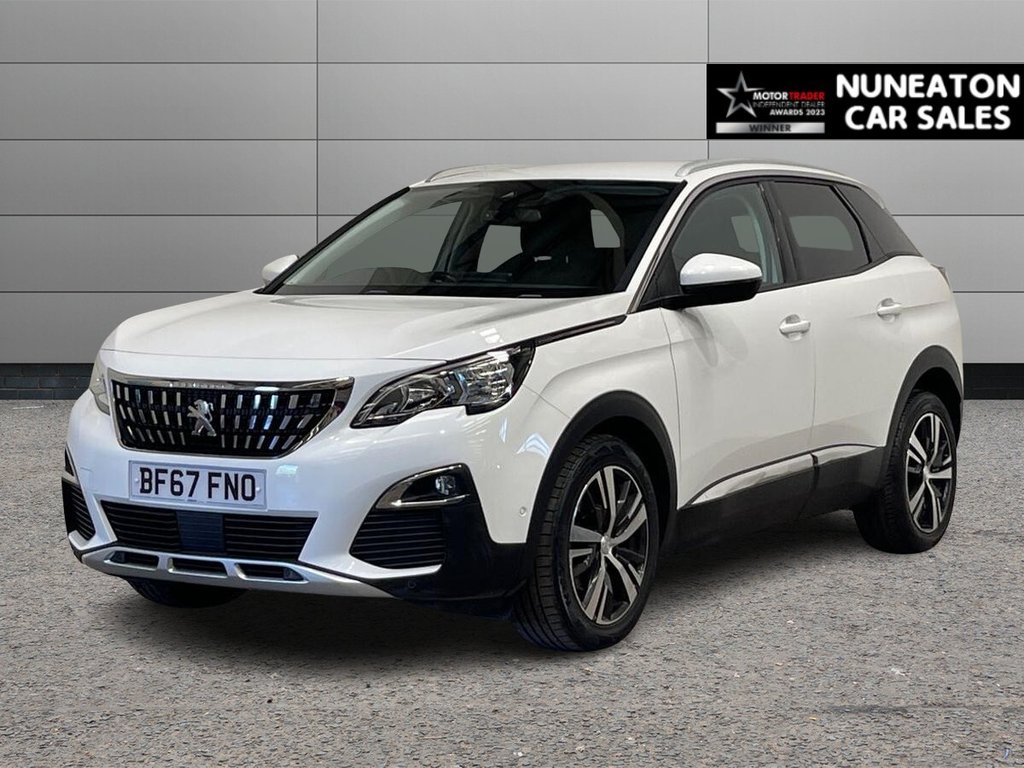 USED 2017 67 PEUGEOT 3008 1.2 PureTech Allure SUV 5dr Petrol Manual Euro 6 (s/s) (130 ps) APPLE CAR PLAY AND ANDROID AUTO
