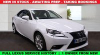 USED 2015 65 LEXUS IS 2.5 300h Executive Edition Saloon 4dr Petrol Hybrid E-CVT Euro 5 (s/s) (223 ps) Full LEXUS Service History  |  1 Owner From Brand New  |  Set of 2 Keys