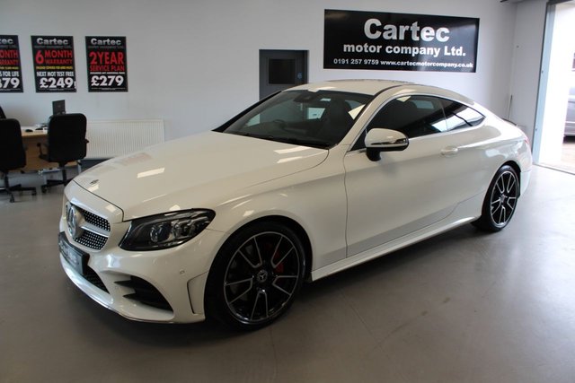 View our Mercedes-Benz C Class 2.0 C300 AMG Line (Premium) Coupe 2dr Petrol G-Tronic+ Euro 6 (s/s) (258 ps)