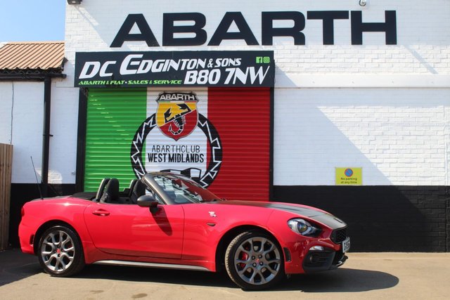 2019 19 Abarth 124 Spider 1.4 MultiAir Convertible 2dr Petrol Auto Euro 6 (170 ps)