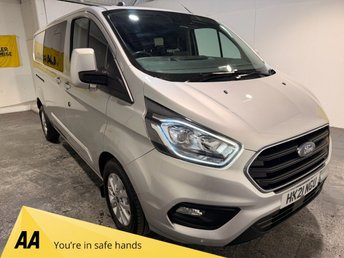 2021 FORD TRANSIT CUSTOM 2.0 320 EcoBlue Limited Crew Van Double Cab 5dr Diesel Manual L2 H1 Euro 6 (s/s) (6 Seat) (130 ps) £19000.00
