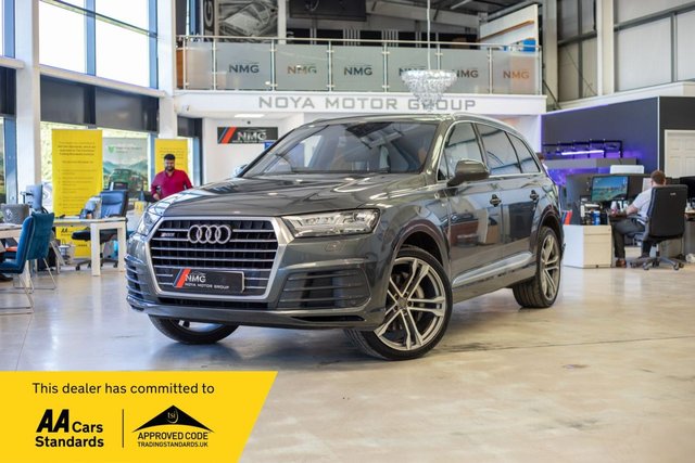 View our Audi Q7 3.0 TDI V6 S line SUV 5dr Diesel Tiptronic quattro Euro 6 (s/s) (272 ps)