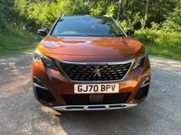 USED 2020 70 PEUGEOT 3008 1.2 PureTech GT Line Premium SUV 5dr Petrol Manual Euro 6 (s/s) (130 ps) FSH, DAB, Sat Nav, cruise, front and rear parking with rear camera, 1/2 leather with heated front seats, Panoramic sunroof, Apple car play