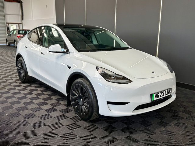 2023 23 TESLA MODEL Y SUV 5dr Electric Auto RWD (346 ps) JUST ARRIVED! COMING VERY SOON! FULL TESLA WARRANTY UNTIL MAY 2027, COMFORT SUSPENSION, RYZEN CHIP, GROK AI, 1 OWNER, ADAPTIVE LED HEADLIGHTS, PANORAMIC GLASS SUNROOF, BLACK LEATHER, DUAL MOTOR, LONG RANGE, HEAT PUMP, HEATED SEATS, WIRELESS CHARGING, REAR CAMERA, HEATED STEERING WHEEL, ELECTRIC TAILGATE