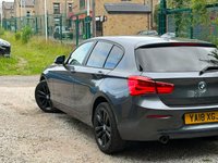 USED 2018 18 BMW 1 SERIES 2.0 118d Sport Euro 6 (s/s) 5dr #12m MOT+HISTORY+SATNAV#