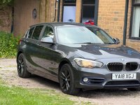 USED 2018 18 BMW 1 SERIES 2.0 118d Sport Euro 6 (s/s) 5dr #12m MOT+HISTORY+SATNAV#