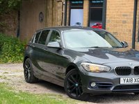 USED 2018 18 BMW 1 SERIES 2.0 118d Sport Euro 6 (s/s) 5dr #12m MOT+HISTORY+SATNAV#