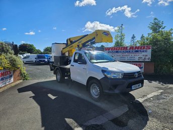 2018 TOYOTA HILUX ACTIVE CHERRY PICKER D-4D 4X4 S/C 150BHP 2.4 ULEZ FREE ZONE £15949.00