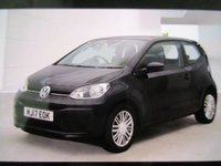 USED 2017 17 VOLKSWAGEN UP! 1.0 Move up! Hatchback 3dr Petrol Manual Euro 6 (60 ps) GLEAMING EXAMPLE ,6 MONTHS WARRANTY ,5 SERVICE STAMPS ,2 KEYS ,ALLOYS AIR-CON ,DRIVES FIRST CLASS , VIEWING AND TEST DRIVE ESSENTIAL , 