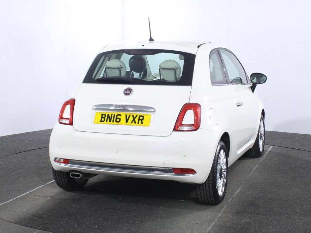 USED 2016 16 FIAT 500 1.2 Lounge Hatchback 3dr Petrol Manual Euro 6 (s/s) (69 bhp) 
