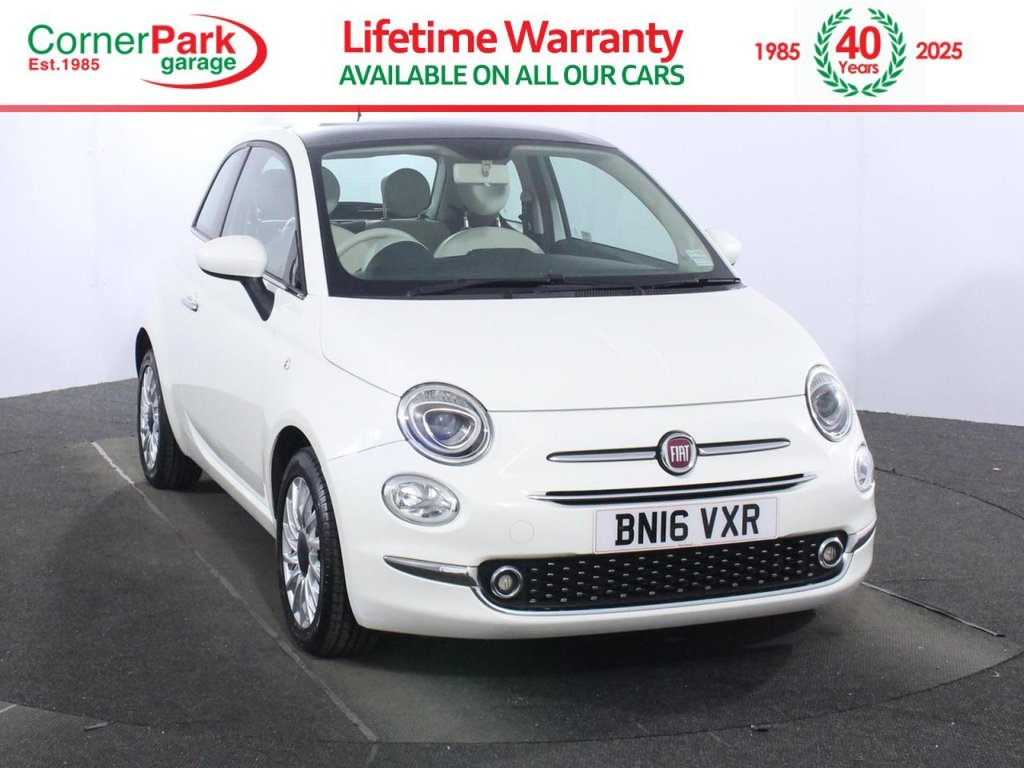 USED 2016 16 FIAT 500 1.2 Lounge Hatchback 3dr Petrol Manual Euro 6 (s/s) (69 bhp) 