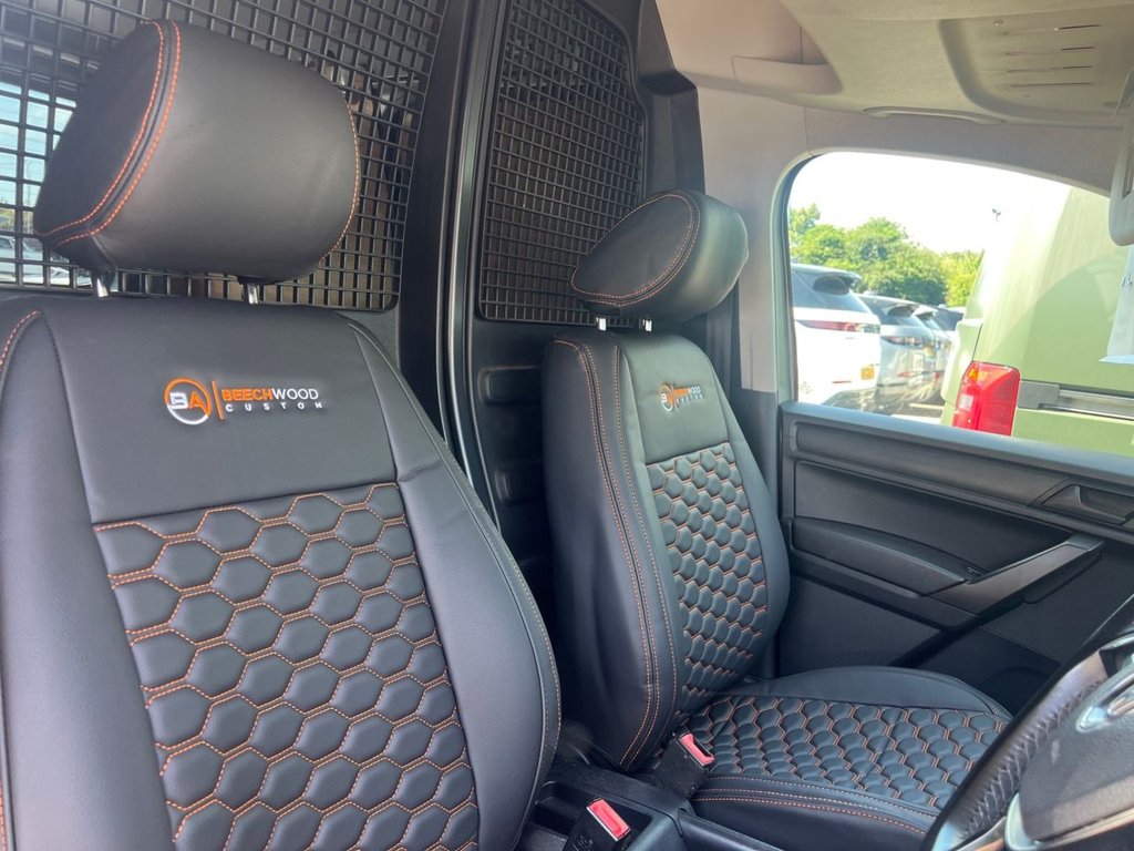 USED 2017 17 VOLKSWAGEN CADDY 2.0 TDI C20 BlueMotion Tech Highline Panel Van 5dr Diesel DSG SWB Euro 6 (s/s) (102 ps) AIR CON / COILOVERS / 19's