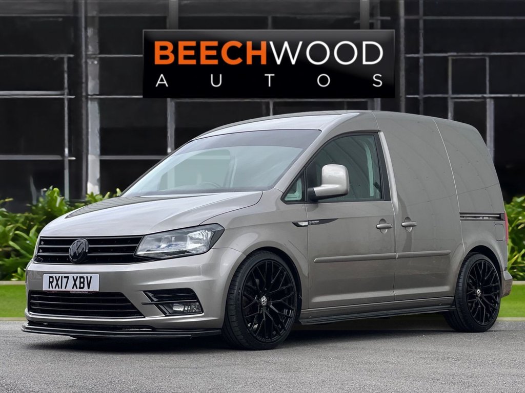 USED 2017 17 VOLKSWAGEN CADDY 2.0 TDI C20 BlueMotion Tech Highline Panel Van 5dr Diesel DSG SWB Euro 6 (s/s) (102 ps) AIR CON / COILOVERS / 19's
