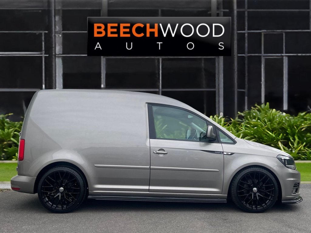 USED 2017 17 VOLKSWAGEN CADDY 2.0 TDI C20 BlueMotion Tech Highline Panel Van 5dr Diesel DSG SWB Euro 6 (s/s) (102 ps) AIR CON / COILOVERS / 19's