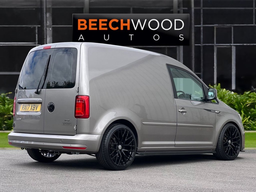 USED 2017 17 VOLKSWAGEN CADDY 2.0 TDI C20 BlueMotion Tech Highline Panel Van 5dr Diesel DSG SWB Euro 6 (s/s) (102 ps) AIR CON / COILOVERS / 19's