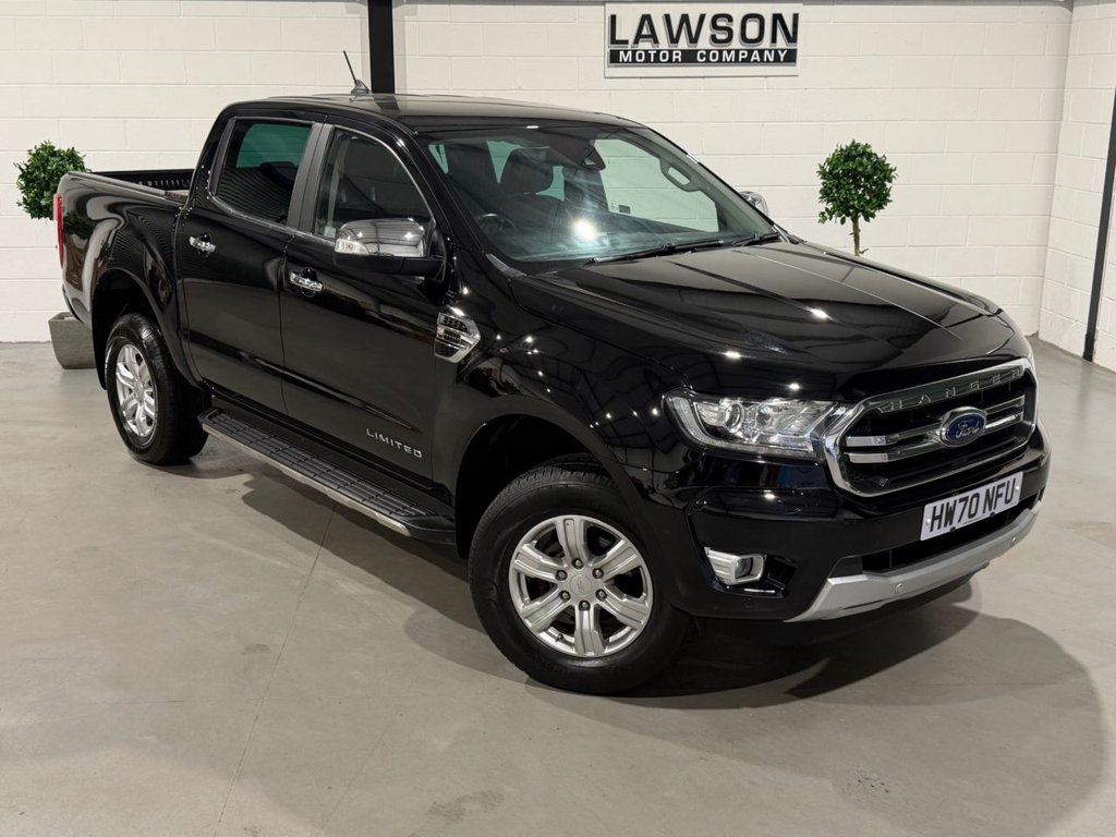 USED 2020 70 FORD RANGER 2.0 EcoBlue Limited Pickup Double Cab 4dr Diesel Auto 4WD Euro 6 (s/s) (170 ps) 