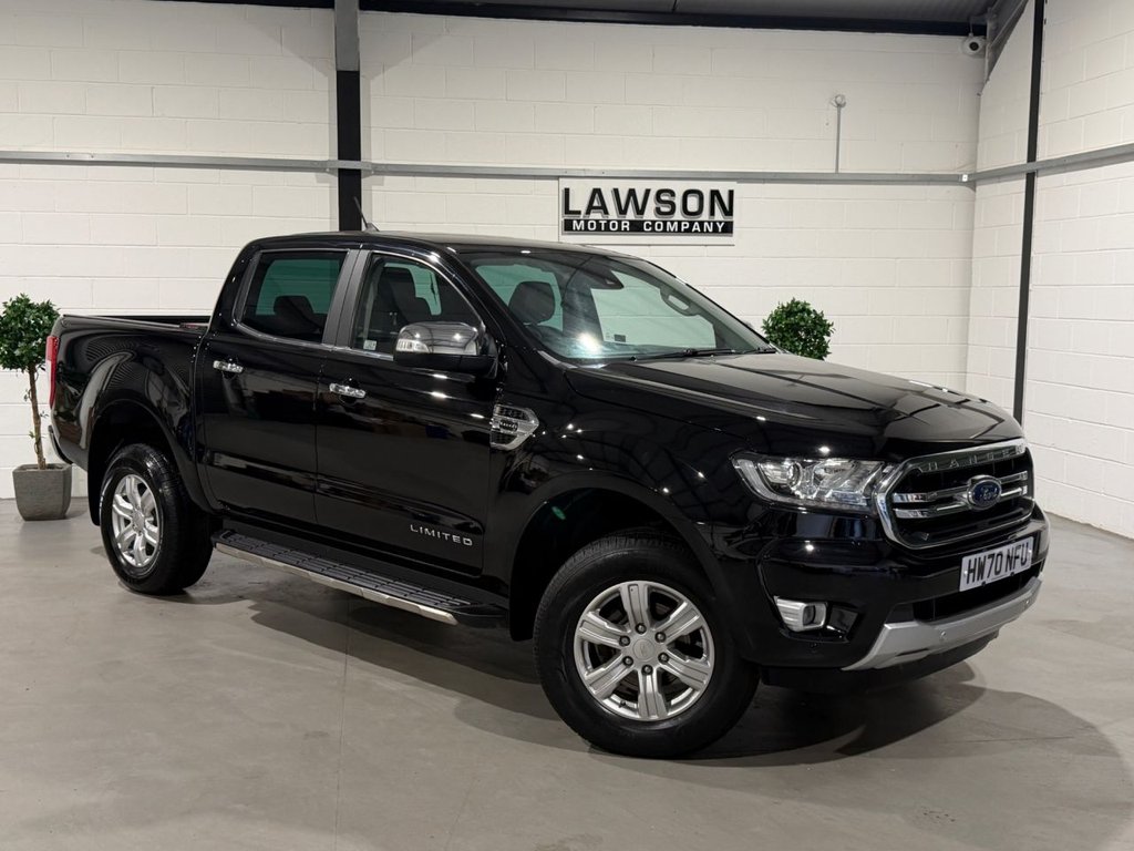 USED 2020 70 FORD RANGER 2.0 EcoBlue Limited Pickup Double Cab 4dr Diesel Auto 4WD Euro 6 (s/s) (170 ps) 