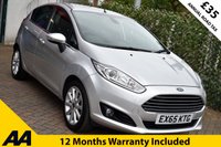 USED 2015 65 FORD FIESTA 1.0T TITANIUM 5 DOOR POWERSHIFT AUTO 99 BHP (EURO 6) Full Ford History - 10 Records