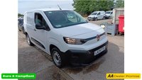 2024 CITROEN BERLINGO White 1.5 BlueHDi Enterprise M van, 13,400 miles, Euro 6, 6-speed manual, Air Conditioning, Bluetooth, Cruise, DAB, Rear sensors. Plus VAT @ 20%! &pound;14499.00